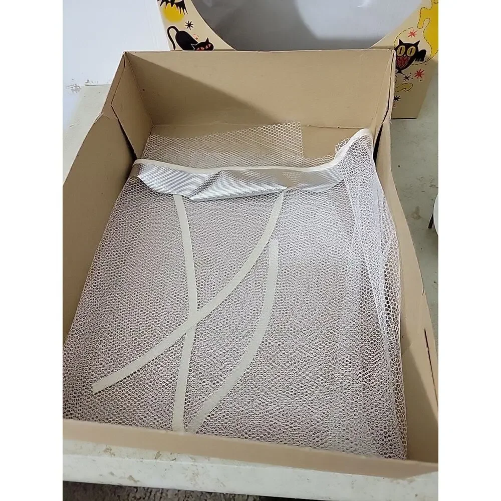 Vintage Halloween Costume Bride with Veil in Original Box - White For Nite